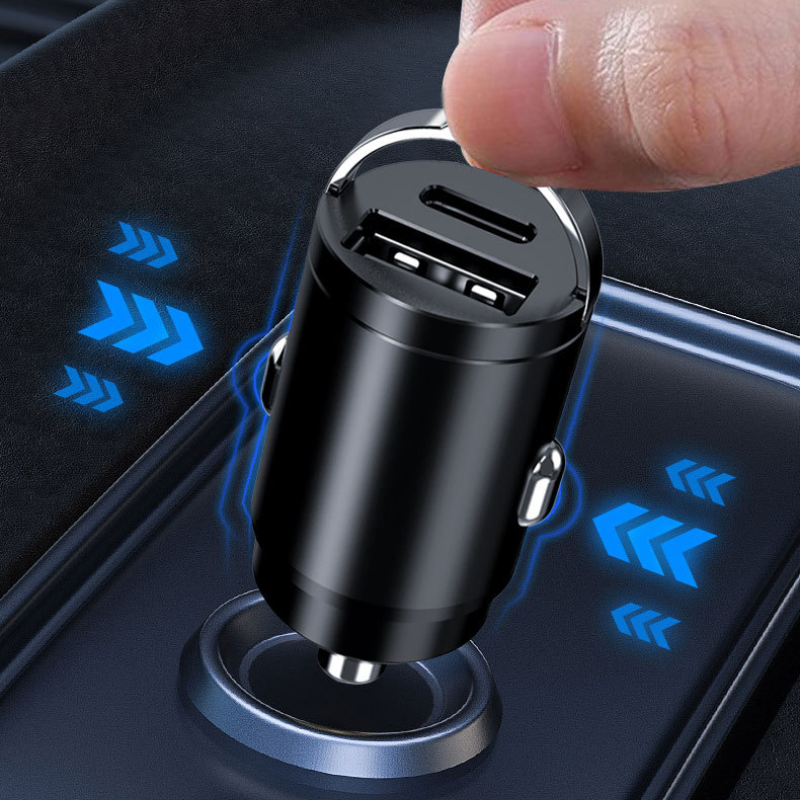 115W Super Fast Charging Car Charger with Dual Port Output & Advanced Safety Features