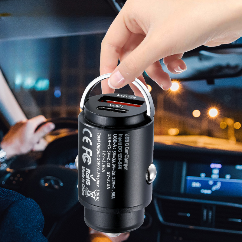 115W Super Fast Charging Car Charger with Dual Port Output & Advanced Safety Features