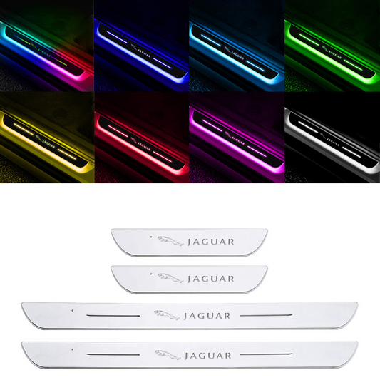 Smart LED Welcome Door Sill Lights - 7 Colors, Automatic Sensor Lighting, Magnetic Installation, No Paint Damage